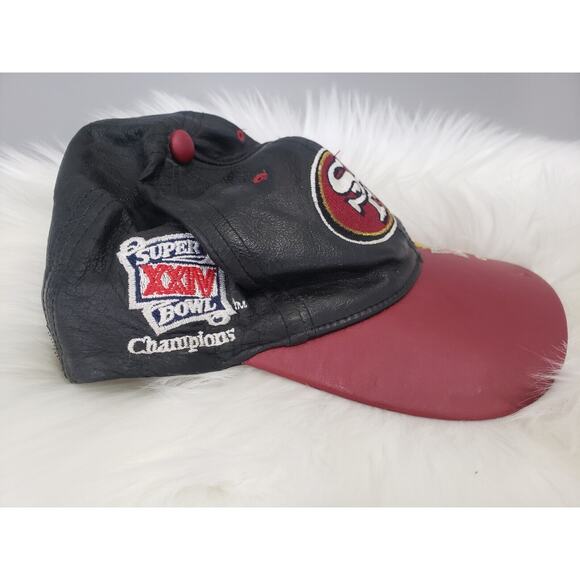 Drew Pearson San Francisco 49ers Super‎ Bowl Champions Hat Cow Leather - Picture 5 of 10
